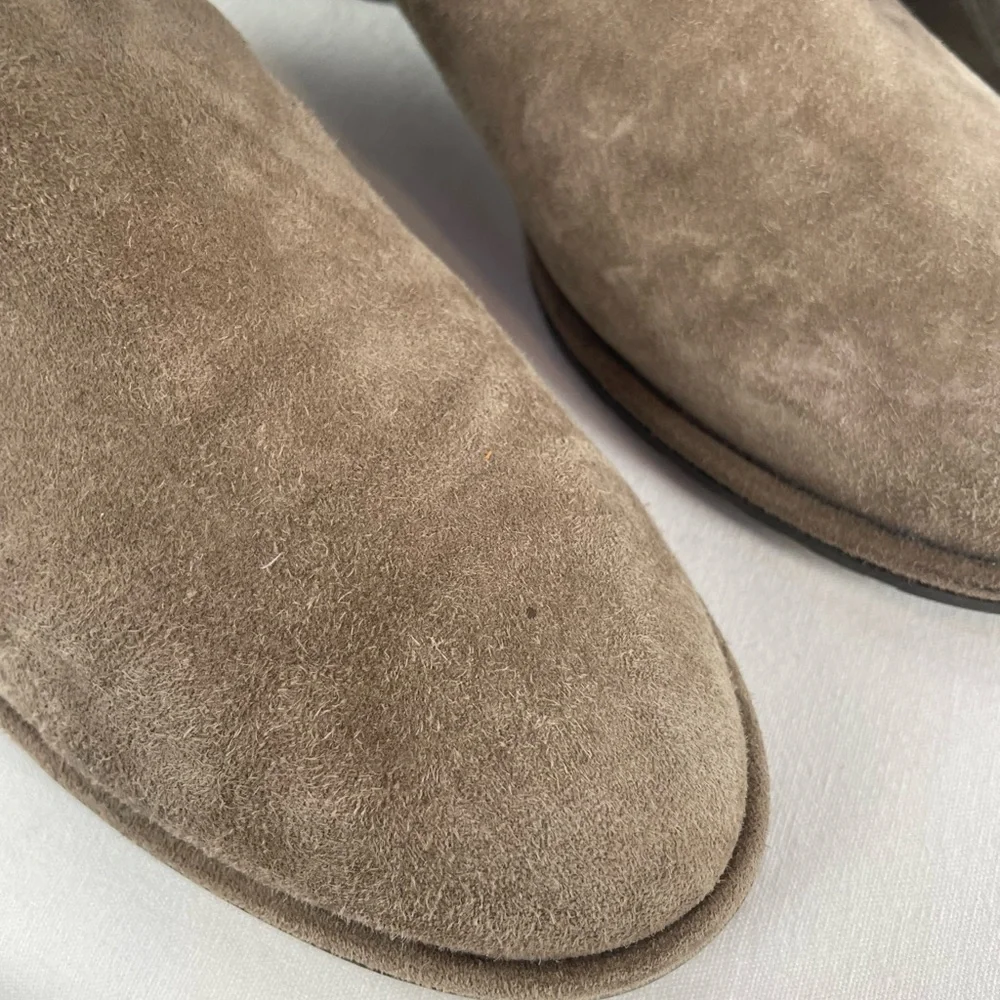 Stuart Weitzman‎ Lowland Suede Over-the-Knee Boots in Taupe Size 7.5